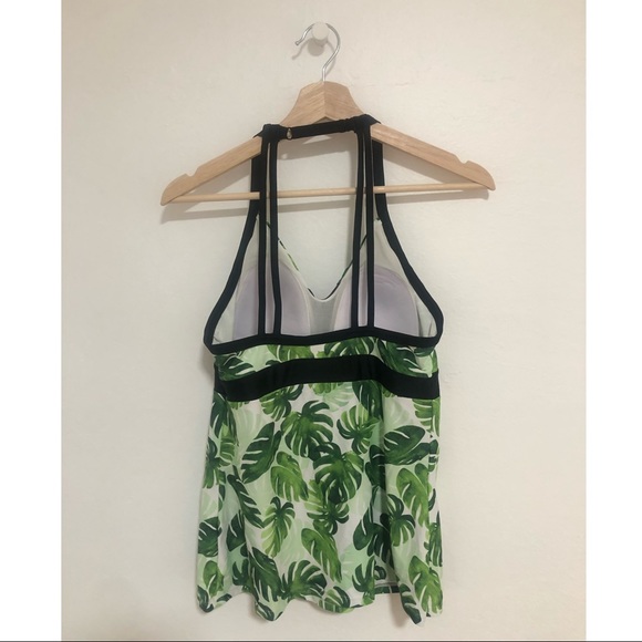 Black and Green 2 pc Medium Bathing Suit - Picture 3 of 6